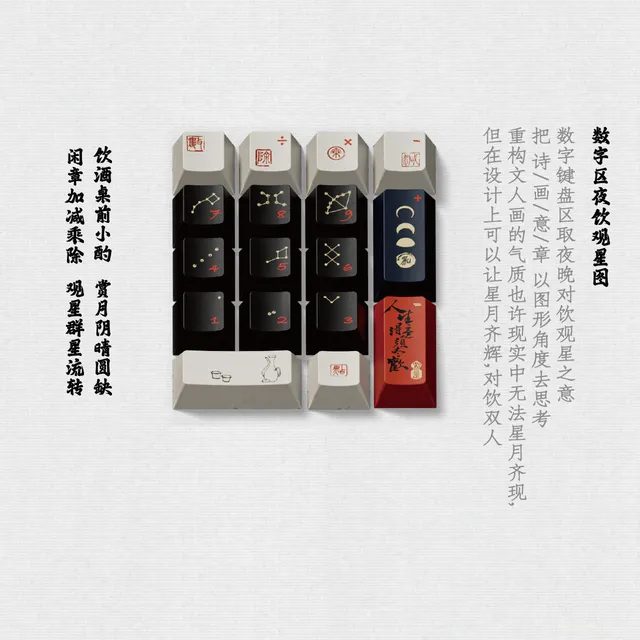 碎片将进酒键帽 4